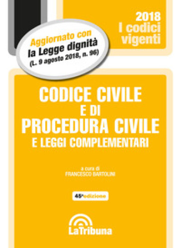 Codice civile e di procedura civile e leggi complementari