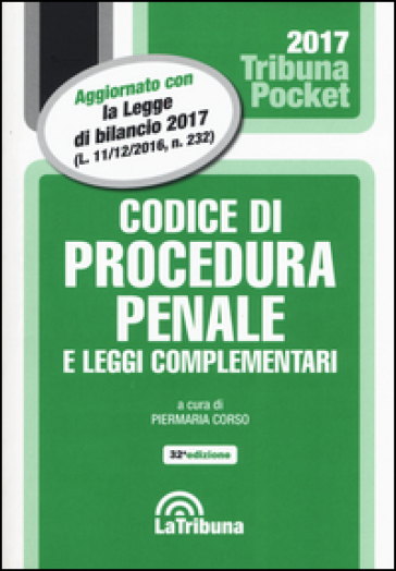 Codice di procedura penale e leggi complementari