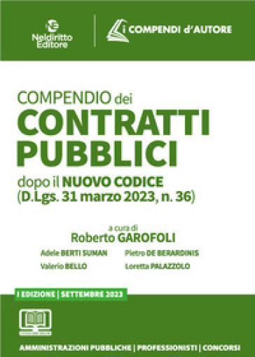 Compendio dei contratti pubblici 2023