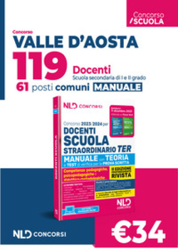 Concorso 119 docenti Valle d'Aosta. 61 posti Comuni. Manuale per tutte le  prove - - Libro - Mondadori Store
