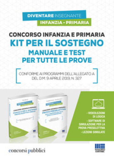 Concorso infanzia e primaria. Kit per il sostegno. Manuale e test per tutte le prove. Con software di simulazione - Pietro Boccia