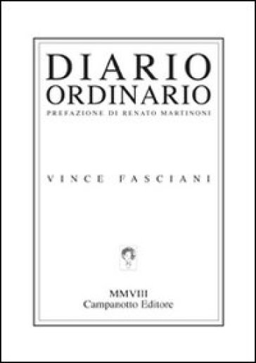 Diario ordinario - Vince Fasciani - Libro - Mondadori Store
