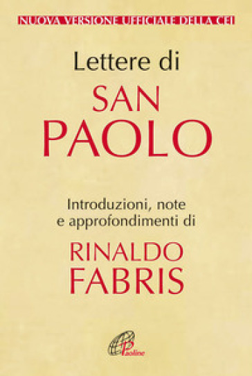 Lettere di San Paolo. Nuova versione ufficiale della CEI