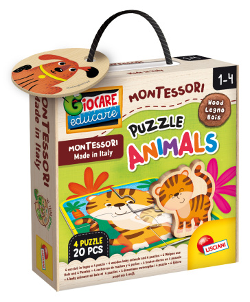 Montessori Baby Legno Puzzle Baby Animals - - idee regalo - Mondadori Store