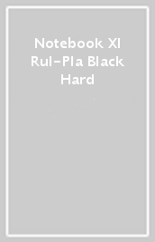 Notebook Xl Rul-Pla Black Hard