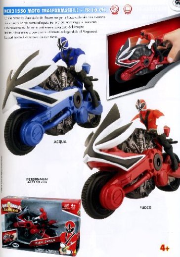 Power Rangers - Samurai - Moto Trasformabile Con Personaggio 10 Cm - - idee  regalo - Mondadori Store