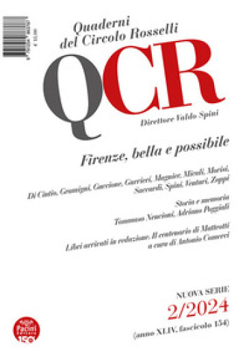 QCR. Quaderni del Circolo Rosselli (2024). Vol. 2: Firenze, bella e possibile