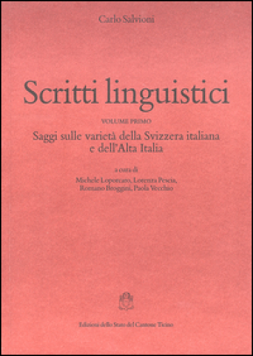 Scritti linguistici