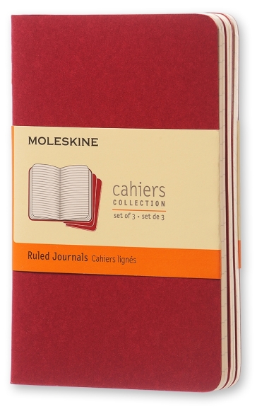 Set 3 Quaderni Cahier Journal a righe - Pocket - Copertina Rossa - - idee  regalo - Mondadori Store