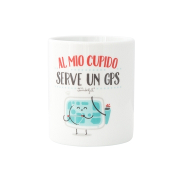 Tazza "Al mio cupido serve un GPS" - - idee regalo - Mondadori Store