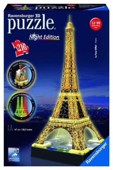 Tour Eiffel - Night Edition Puzzle 3D - - idee regalo - Mondadori Store