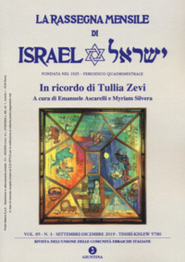 La rassegna mensile di Israel. Ediz. italiana e inglese (2019). 85/3.